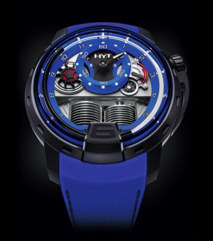 Replica HYT H1 Colorblock BLUE 148-TT-80-NF-FB Watch Replica HYT H1 Colorblock BLUE 148-TT-80-NF-FB Watch
